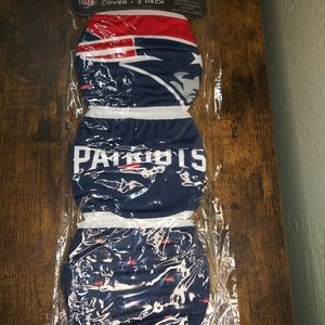 NWT 🏈 PATRIOTS FACE MASK 3 PK